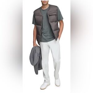 Men's Andrew Marc Slate Gray Puffer Vest nwOT